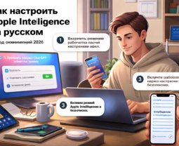 Как настроить Apple Intelligence на русском: обход ограничений 2026